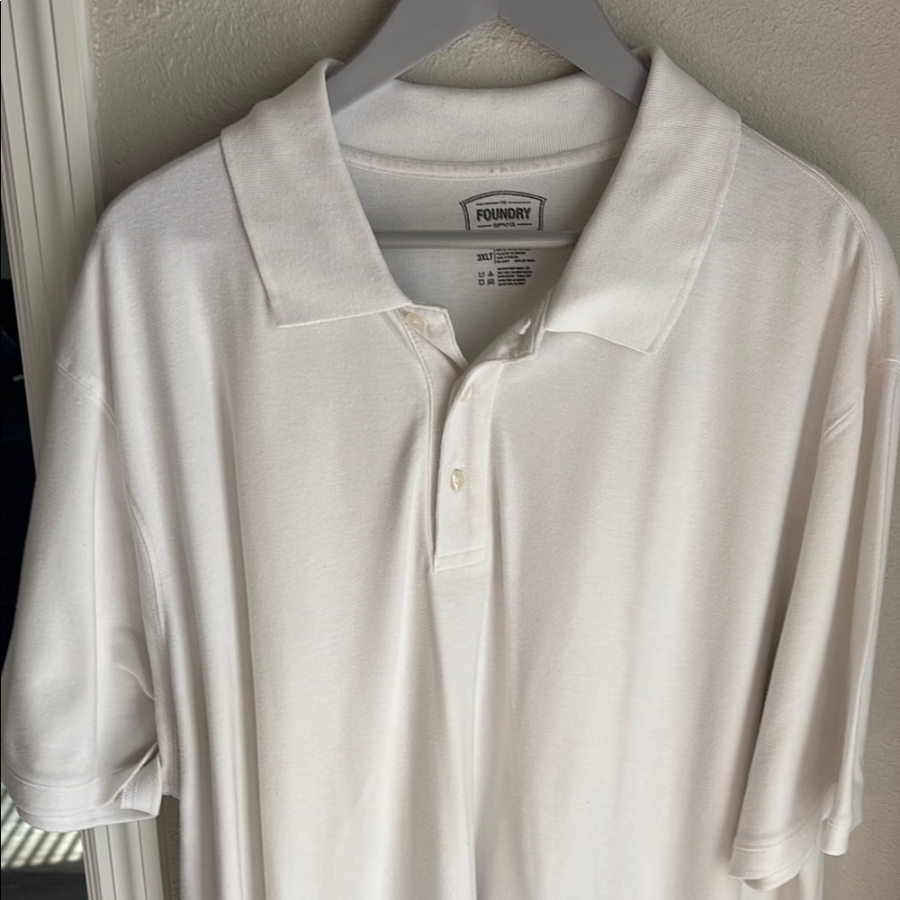 The Foundry Supply Co. Men's Classic White Polo
